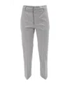 Dondup Belt Loop Casual Pants In Gray