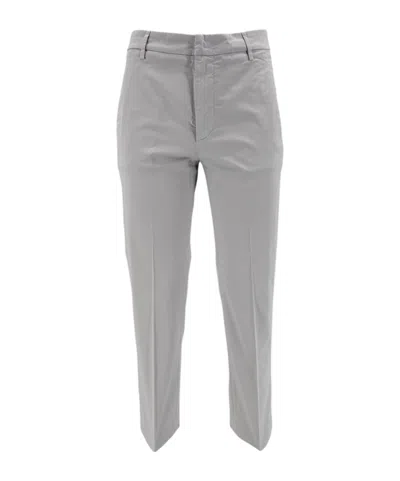 Dondup Belt Loop Casual Pants In Gray