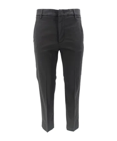 Dondup Belt Loop Casual Pants In Black