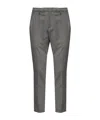 Dondup Belt Loop Casual Pants In Gray