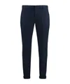 Dondup Gaubert Pants In Blue Cotton In Black