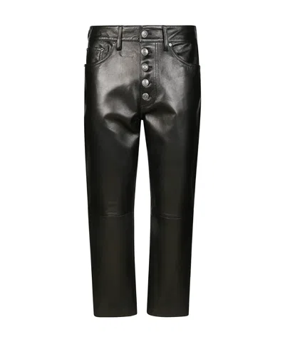 Dondup Belt-loop Casual Pants In Black