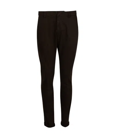 Dondup Belt-loop Casual Pants In Black
