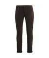 Dondup Gaubert Cotton Chino Trousers In Black