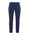 Dondup Belt Loop Casual Pants In Blue