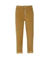 Dondup Belt-loop Casual Pants In Brown