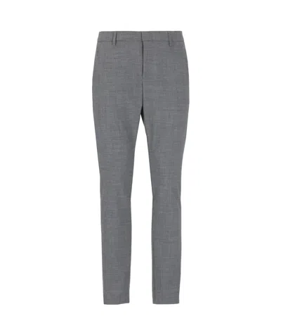 Dondup Belt-loop Casual Pants In Gray