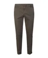 Dondup Belt Loop Casual Pants In Gray