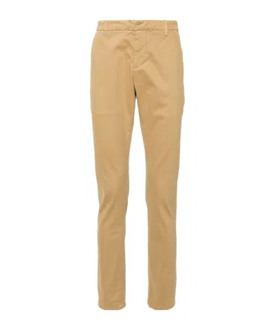 Dondup Belt Loop Casual Pants In Brown