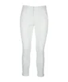 Dondup Belt Loop Casual Pants In White