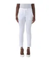 Dondup Belt Loop Casual Pants In White