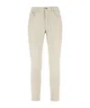Dondup Belt Loop Denim Trousers In Neutral