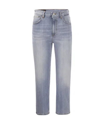 DONDUP BELT LOOP DENIM TROUSERS