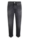 Dondup Belt-loop Jeans In Black