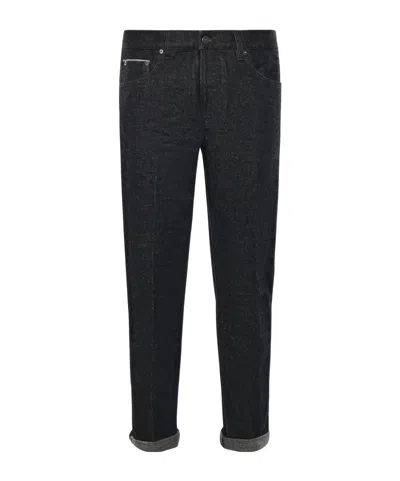 Dondup Belt-loop Jeans In Black