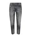 Dondup Pantalone Dian Nero Lavato In Black