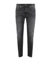 Dondup Pantalone Dian Nero Lavato In Black