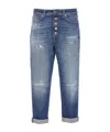 Dondup Koons Destroyed Effect Jeans In Blue