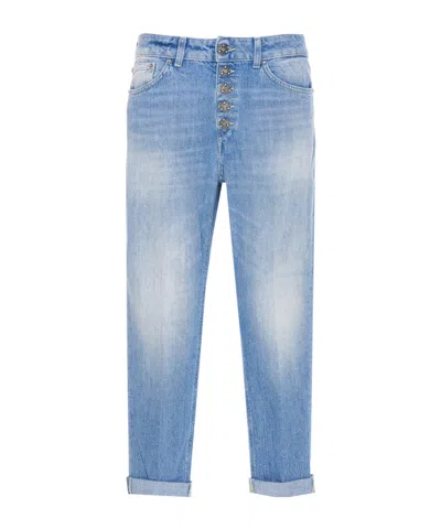 DONDUP DONDUP BUTTON-FLY STRAIGHT LEG PANTS