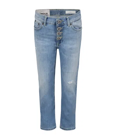 Dondup Kids' Belt-loop Jeans In Denim