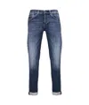 Dondup George Trousers Faded Effect In Blue
