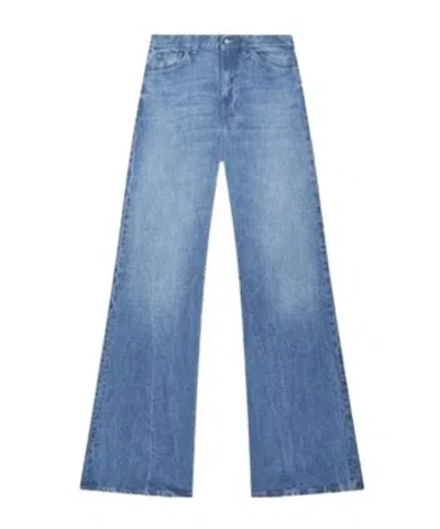 Dondup Belt Loop Jeans In Blue