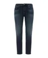 Dondup Belt Loop Jeans In Blue