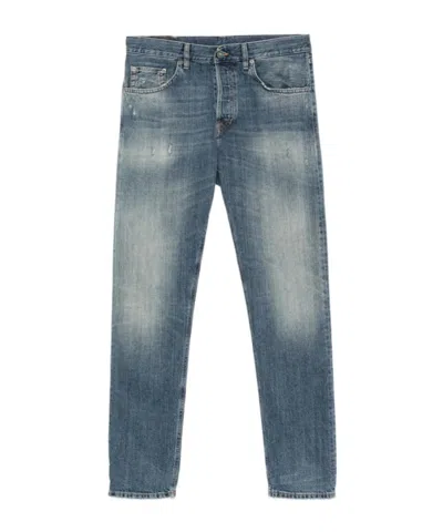 Dondup Belt Loop Jeans In Blue