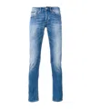 Dondup Stonewashed Skinny Jeans In Blue