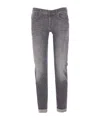 Dondup Slim-fit Gray Denim Jeans In Gray