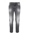 Dondup Belt Loop Jeans In Gray