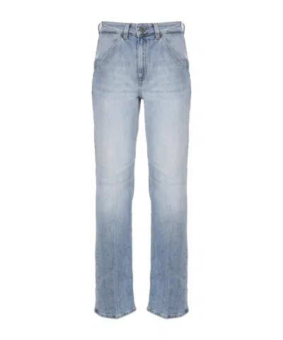 DONDUP DONDUP HIGH-RISE STRAIGHT JEANS