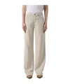 Dondup Five-pocket Belt-loop Jeans In Neutral