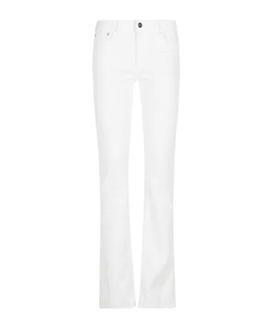 Dondup Belt Loop Jeans In White