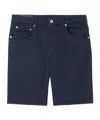 Dondup Belt Loop Shorts In Blue