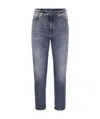Dondup Cindy - Regular Stretch Denim Jeans In Gray