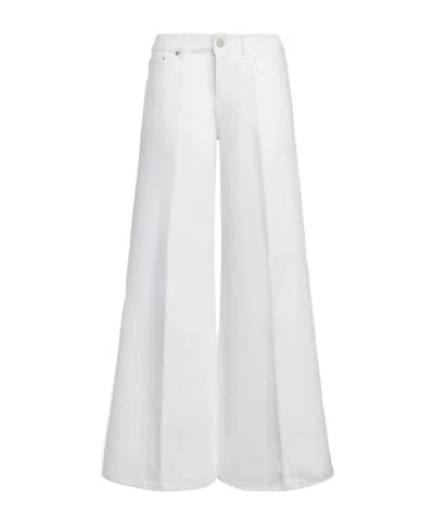 Dondup Belt Loops Jeans In White