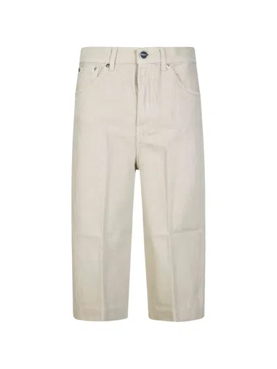 Dondup Belt Loops Shorts In Neutral