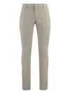 Dondup Gaubert Cotton Chino Trousers In Neutral