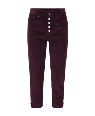 DONDUP BELT-LOOP CASUAL PANTS