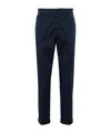 Dondup Mid-rise Tapered Chinos In Blue
