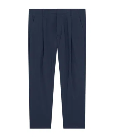 Dondup Belt Ring Casual Pants In Blue