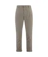 Dondup Men's Joe Prince-of-wales Checked Trousers In Gray