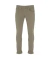 Dondup Belt Ring Casual Pants In Gray