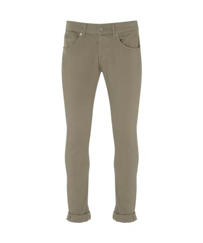 Dondup Belt Ring Casual Pants In Gray