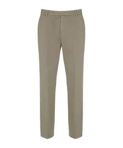 Dondup Belt Ring Casual Pants In Gray