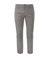 Dondup Alfredo - Slim-fit Cotton Trousers In Gray