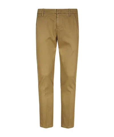 Dondup Belt Ring Casual Pants In Camel