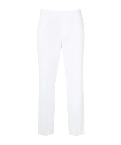 Dondup Belt Ring Casual Pants In Bianco