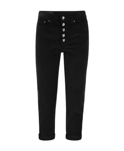 DONDUP BELT RING DENIM TROUSERS